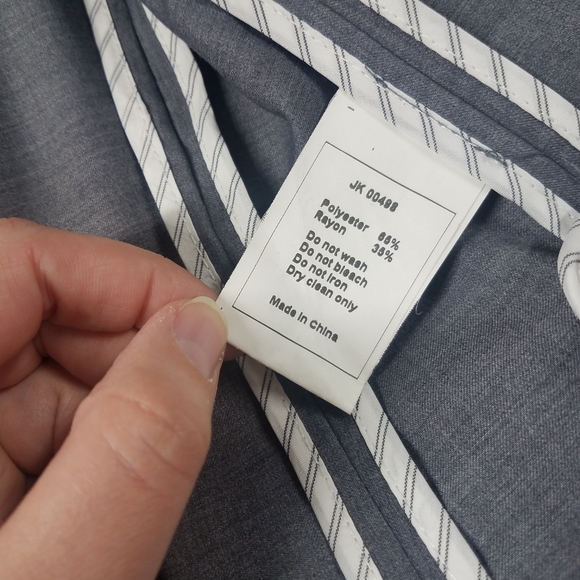 P.Luca Milano Gray Studded Suit Blazer Jacket - Picture 6 of 13